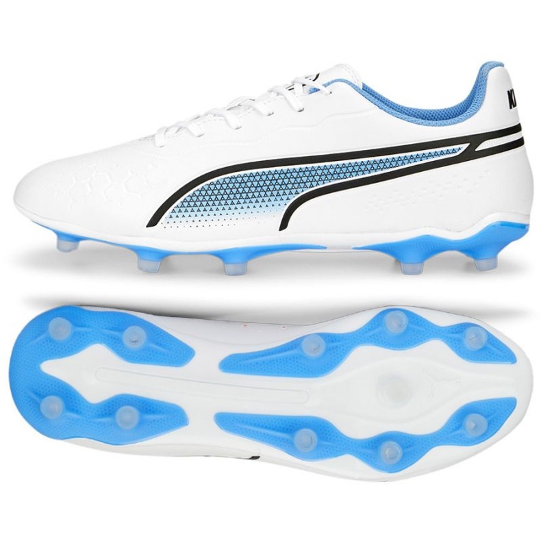 Puma King Match FG/AG M 107257 01 tenisice za nogomet bijela bijela