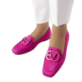 Ružičaste balerinke s četvrtastim vrhom iz Carrièrea ružičasta