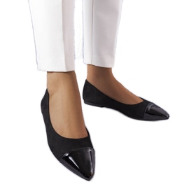 Crne lakirane balerinke iz Thibaulta crna