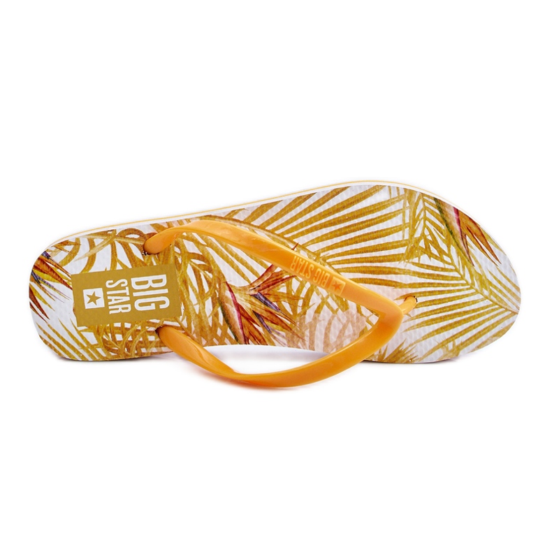 Modne ženske japanke Big Star LL274819 žute žuta boja