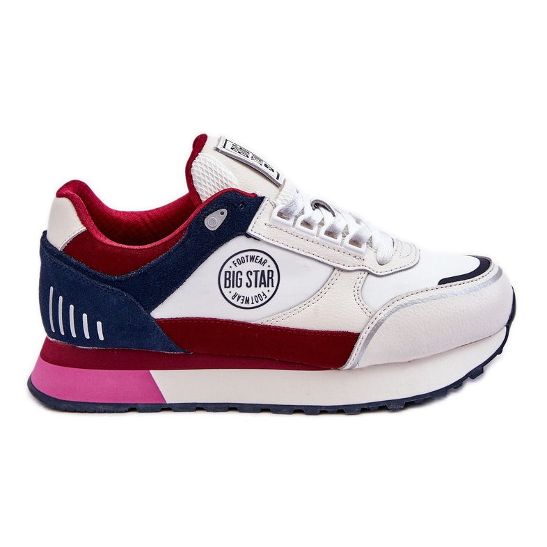 Tenisice Memory Foam System Big Star LL274369 Bijelo-Crvene bijela