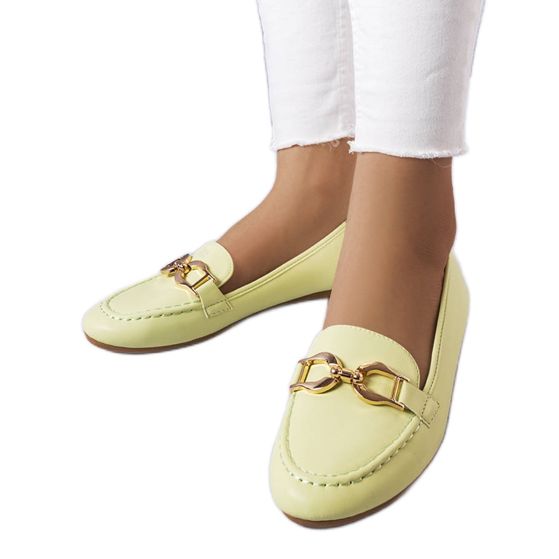 Sauvé zelene natikače s kopčom zelena