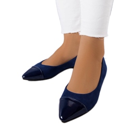 Mornaričke patentirane patentne cipele iz Thibaulta plava