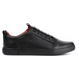 Polbut Muške ležerne kožne cipele 2121P/2 crne crna