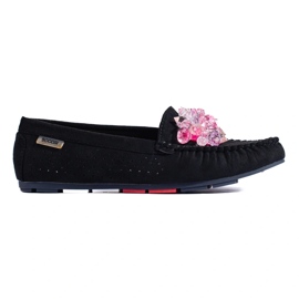 Ženske Shelovet mokasine od crne antilop kože crna