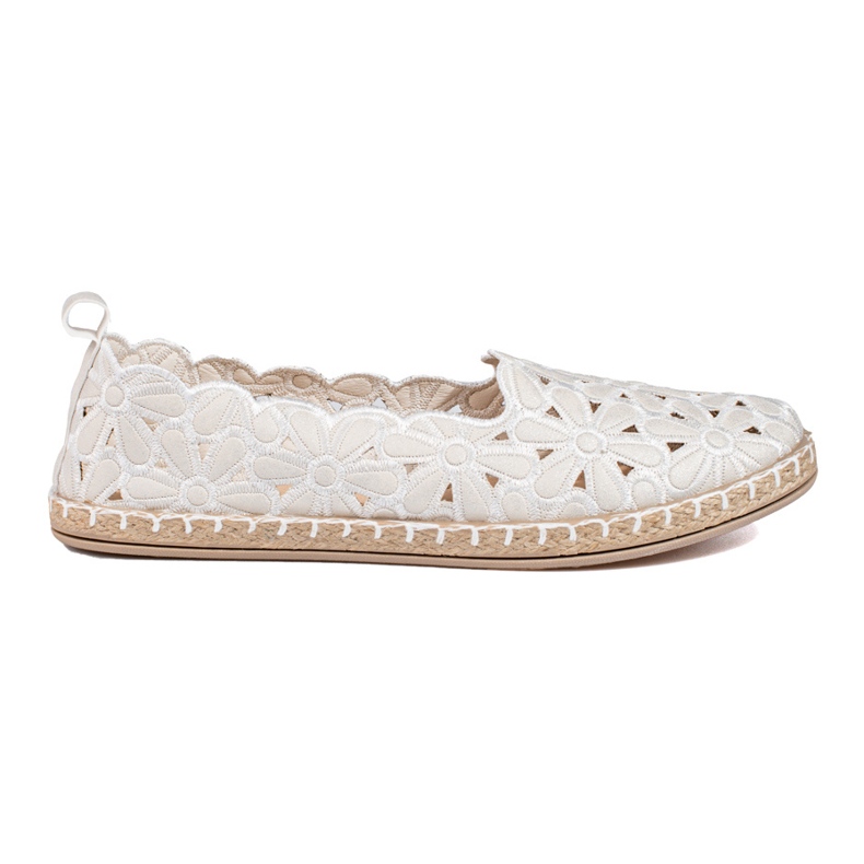 W. Potocki Ženske ažur balerinke Potocki bijele bijela