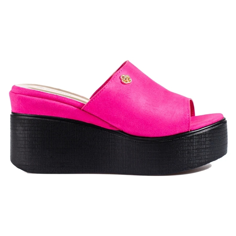 Ružičasti ženski visoki klinovi ružičasta