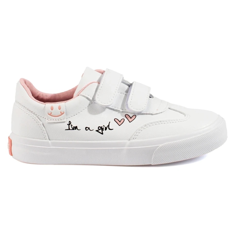 W. Potocki Sportske cipele na čičak za djevojčice Potocki bijele boje bijela