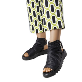 PA1 Crne ažurne sandale iz Beulaha crna