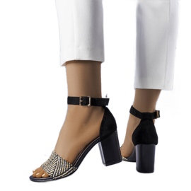 BM Patience crne blok sandale crna