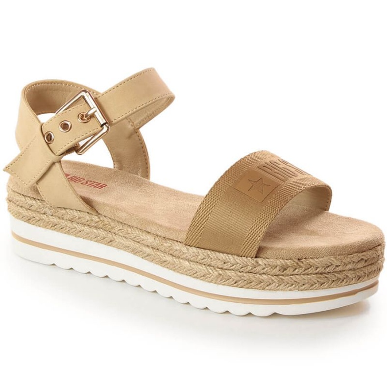 Espadrile sandale s platformom Big Star W INT1849 bež