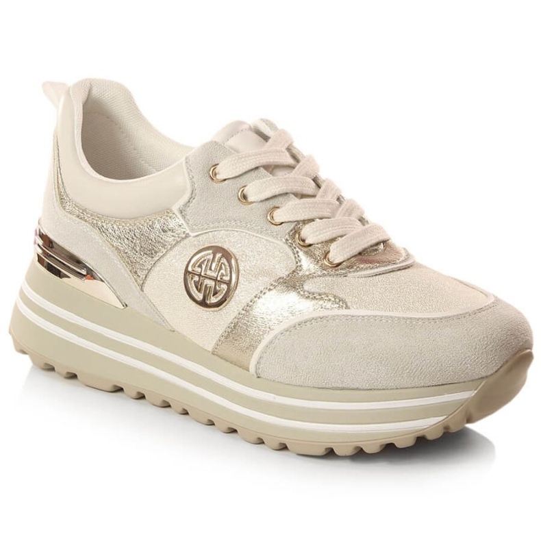 Sportske cipele s platformom Potocki W WOL133 zlatna