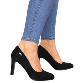 Crne cipele s visokom petom od antilopa iz Sergio Leonea 1457 crna