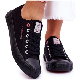 Klasične ženske tenisice Cross Jeans LL2R4051 crne crna