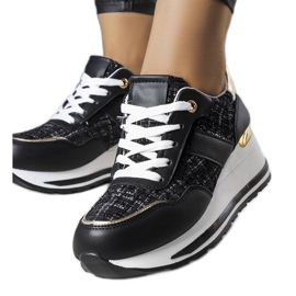 PA1 Crne tenisice s ukrasnim Krystal umetcima crna