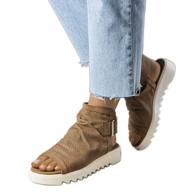 PA1 Smeđe otvorene sandale iz Beulaha bež