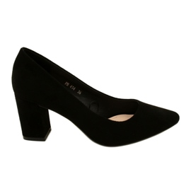 Sergio Leone Štikle od brušene kože PB414 crne crna