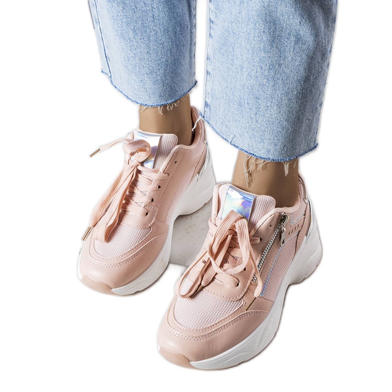 Stacey ružičaste tenisice na wedge ružičasta