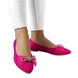 Ružičaste balerinke s mašnom i kamenčićima iz LaGardea ružičasta