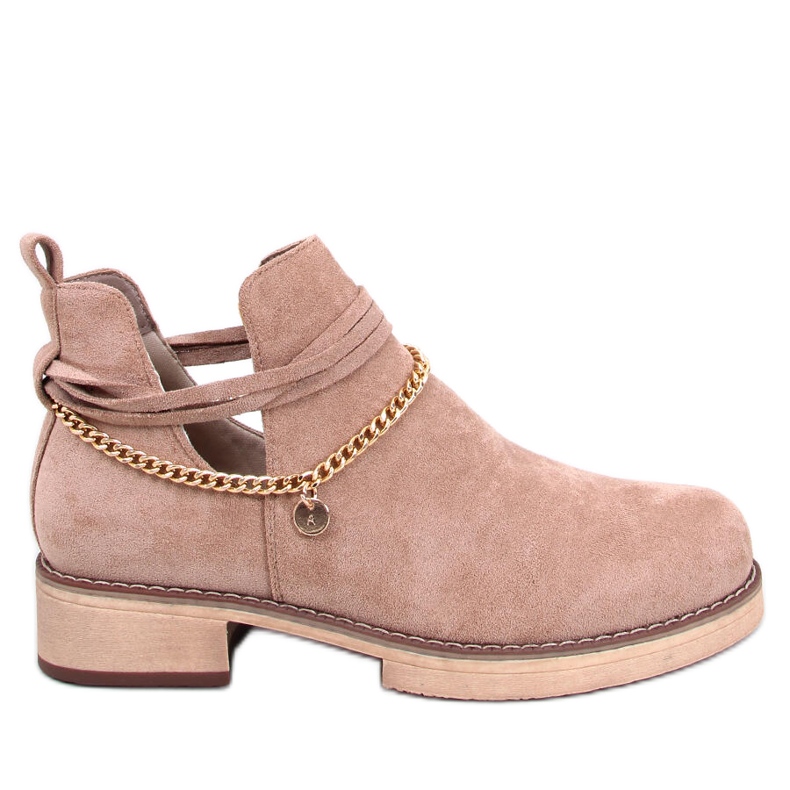 BM Proljetne izrezane čizme Sienna Khaki bež