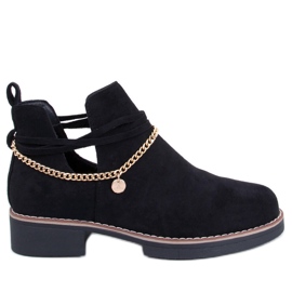 BM Proljetne izrezane čizme Sienna Black crna