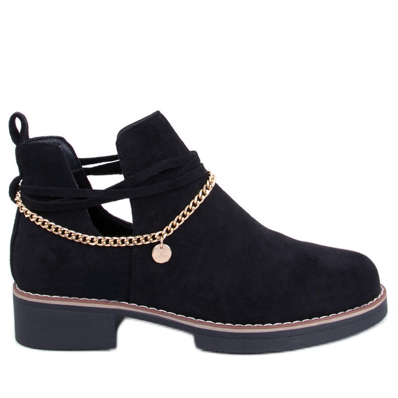 BM Proljetne izrezane čizme Sienna Black crno