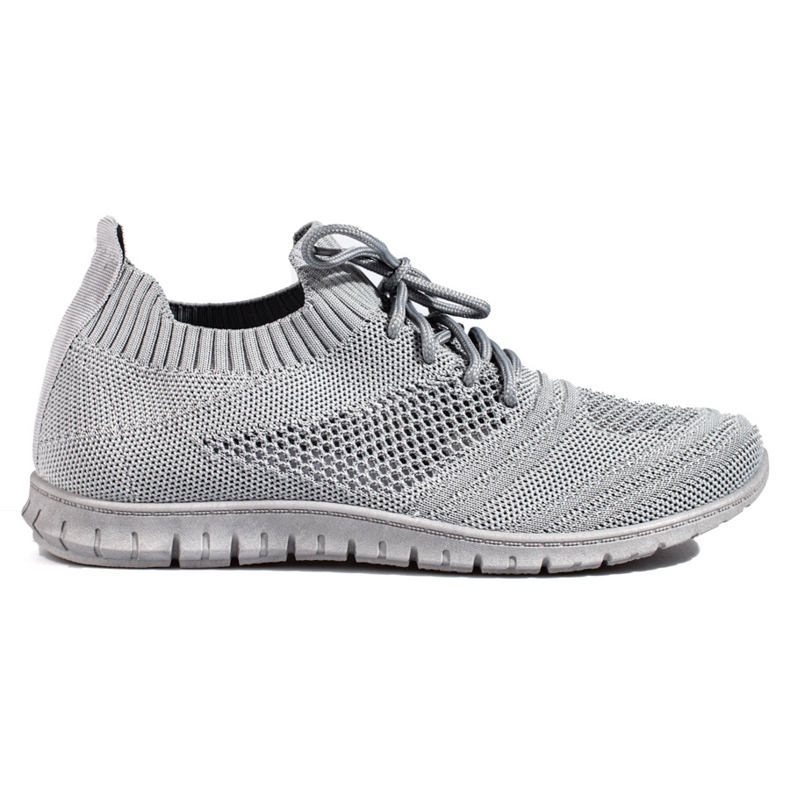 W. Potocki Lagane ažur ženske sportske cipele Potocki sive siva