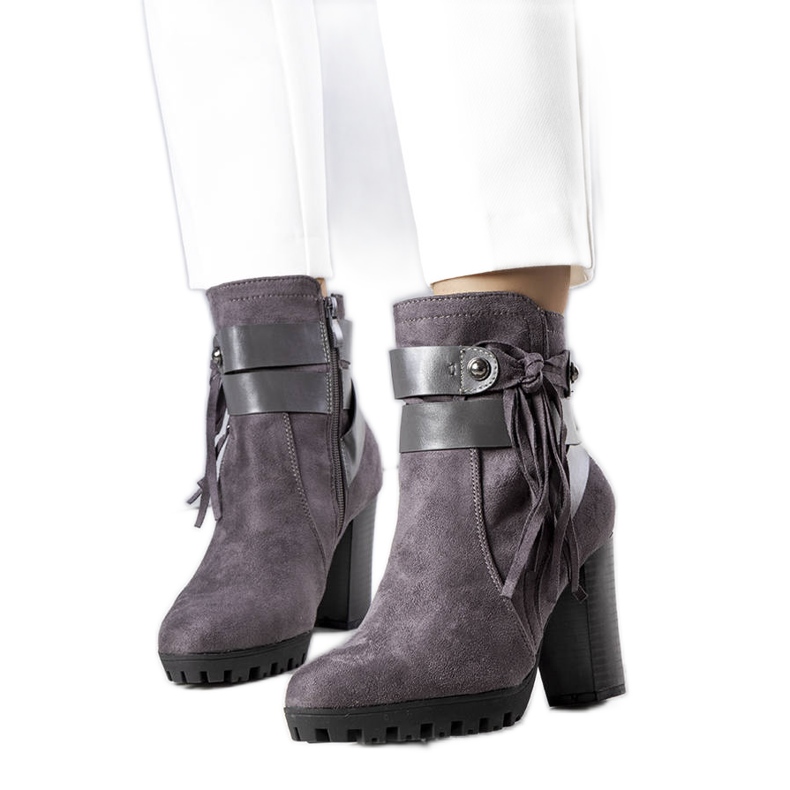 BM Sive izolirane čizme iz Rayana siva