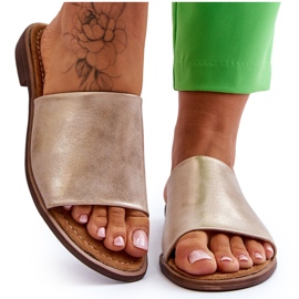 Zlatne zaklopke kože ženske kože zlatni