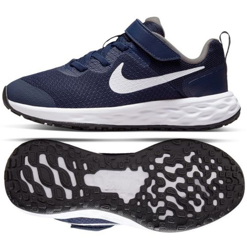 Nike Revolution 6 Jr. DD1095-400 tenisice bijela mornarsko plava