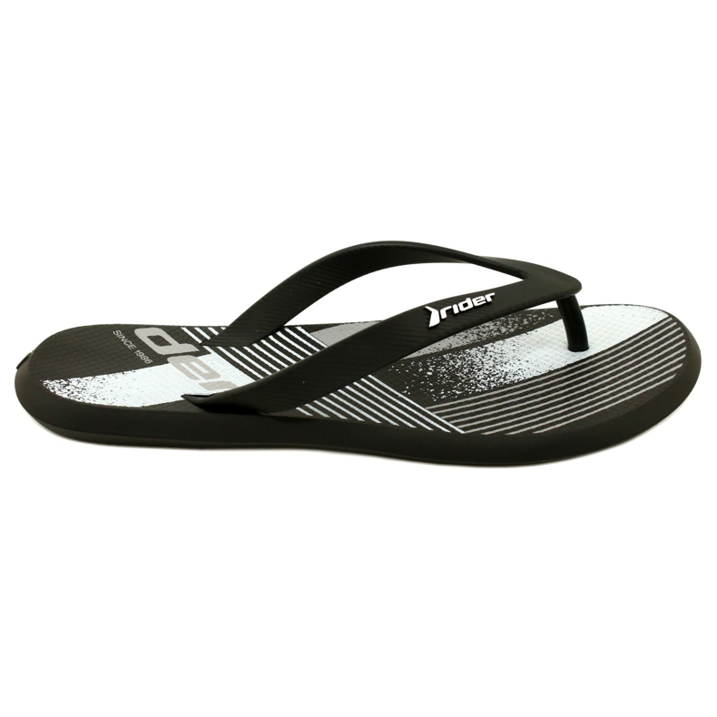 Muške papuče Rider 83419 AH973 Black/White crno