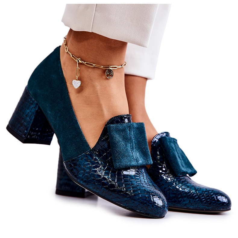 PA2 Diana zelene antilop cipele od zmijske kože zelena