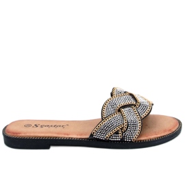 PA1 Magali crni klizači od cirkonija crna