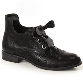 Ravne otvorene čizme Jezzi W JEZ319D crna