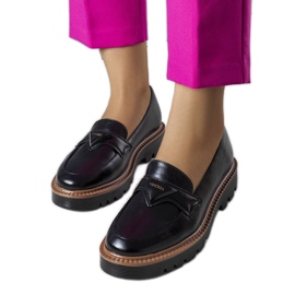 Jacquenett crni lordovi s kožnim uloškom crno