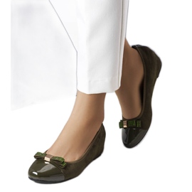 Zelene balerinke s indoor wedge iz Cailota zelena