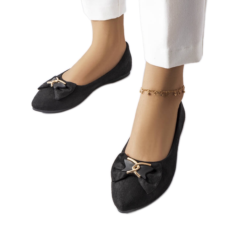 Jetté crne balerinke na špic crno