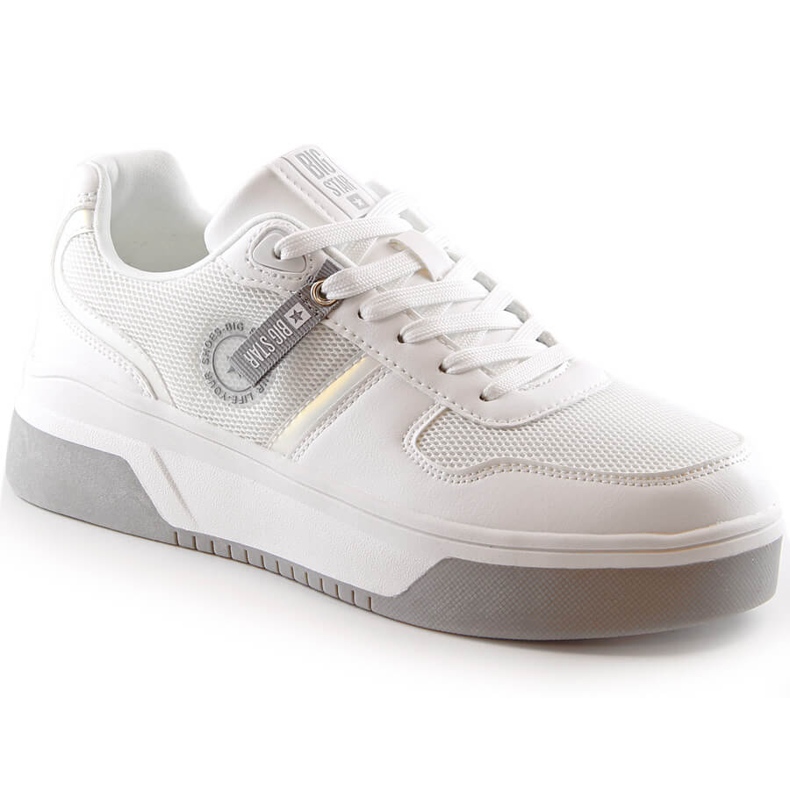 Ženske sportske cipele na vezanje bijele boje Big Star LL274A024 bijela