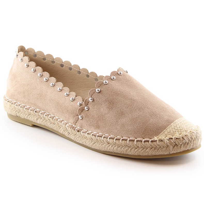 Ženske slip-on espadrile bež Vinceza 34595