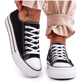 FB2 Ženske tenisice na masivnoj platformi Black Ember crno