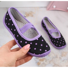 Dječje balerinke za vrtić i školu natikače Nazo N006ABW crna