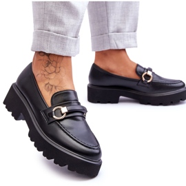 Ženske kožne mokasine crni Camerin crna