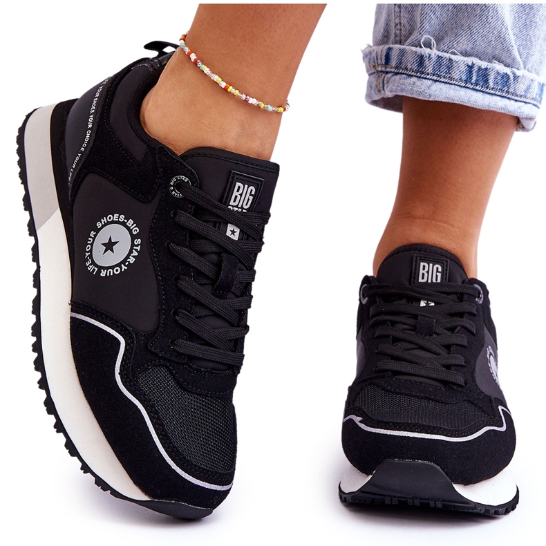 Ženske tenisice Memory Foam System Big Star LL274541 crne crno