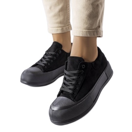 BM Crne platform tenisice iz Agathe crna