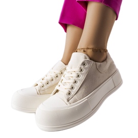 BM Bež tenisice s platformom iz Agathe