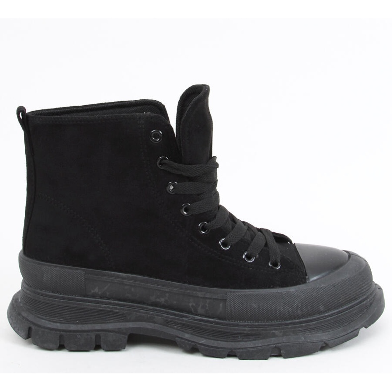 Yara crne ženske tenisice do gležnjeva crno