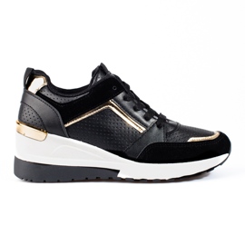 Ženske crne Shelovet tenisice na wedge crna