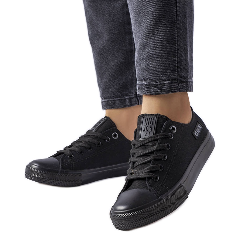 Big Star KK274009 crne tenisice od tkanine crno