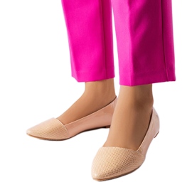 Bež elegantne balerinke iz Riela