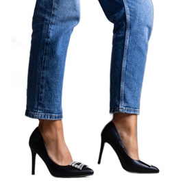 Tyson crne sjajne štikle crna